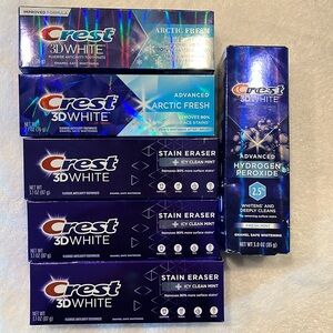 NEW UNOPENED Bundle of 6 Crest 3D White Toothpastes